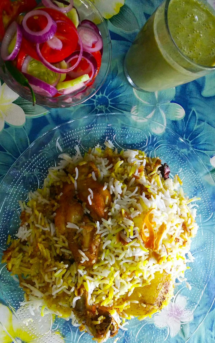 38. Chicken Biriyani - Salad - Burhani 