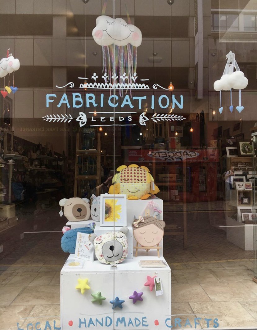 FabricationLDS's tweet photo. Because you can’t beat a lovely smile - and because a smile is infectious, pass it on :-). Loving our new window display featuring @GembobsCrafts @createblessings @LisaMunslow 😊🙌☀️#smile #leeds #indieleeds #smallbiz #madeinleeds #localleeds #shopleeds #albionstreet https://t.co/Nmz2caFbeI