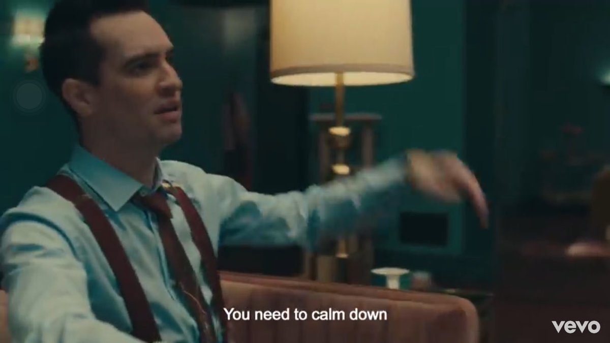 jhorsfall11's tweet photo. Just realised that they hinted at Taylor’s new song “You Need to Calm Down” in the music video for ME!

#TaylorSwift #brendonUrie #me #lover #YouNeedToCalmDown #memusicvideo #YouNeedToCalmDownMusicVideo https://t.co/d2scx3cuBz