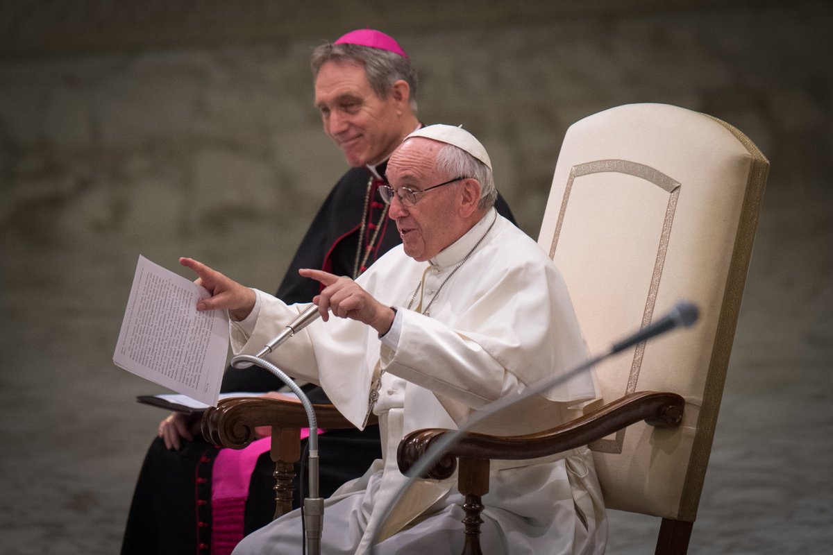 CathEdService's tweet photo. “Teaching is a beautiful job; as it allows you to see the growth day by day of people entrusted to your care... I remember my first teacher, that woman, that teacher I had when I was six years old, in first grade. I have never forgotten her."

- @Pontifex 
#ThankATeacher https://t.co/KTYyXCmfzj