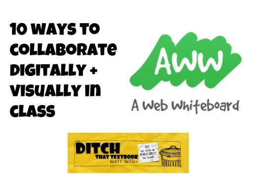 10 ways to collaborate digitally + visually in class

ditchthattextbook.com/2017/01/26/10-…

#ditchbook #edtech