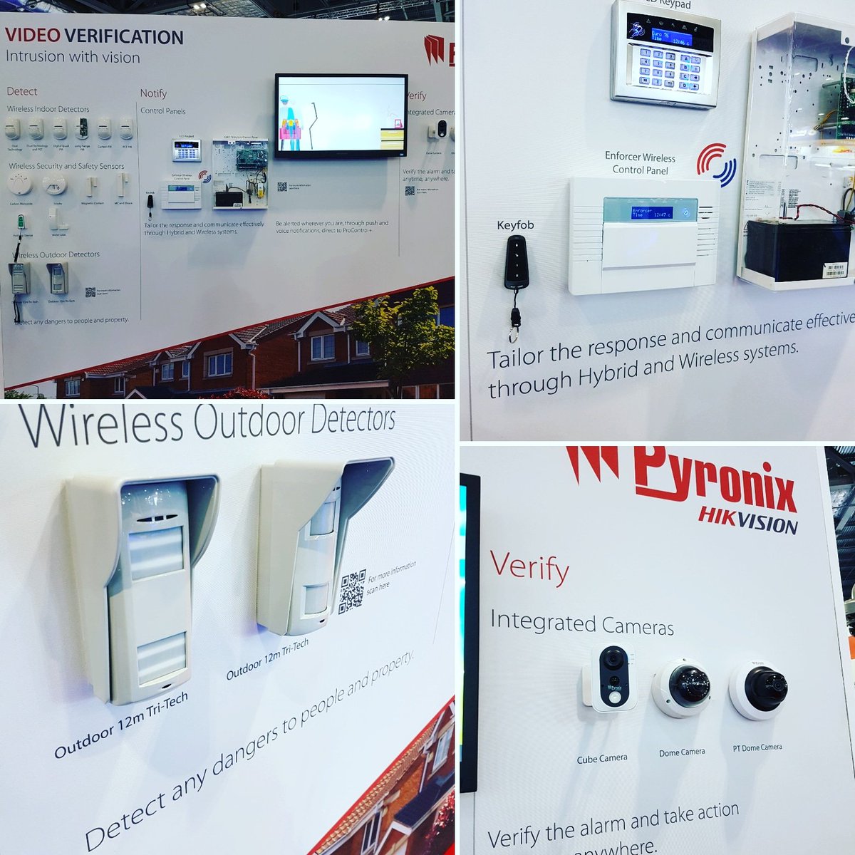 Pyronix's tweet photo. Detect. Notify. Verify. Find out about our #video verification capabilities & how this can be linked to #perimeter protection, indoor #intrusion, life safety & medical & panic alarms on stand IF1530 @ExCeLLondon @IFSEC #IFSEC2019 #IFSEC #intrusion #alarm #pyronix #pyronixcloud https://t.co/xXuTLJY53t