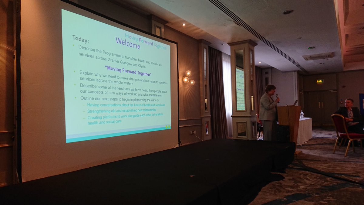 JaneAnkori's tweet photo. @NHSGGC Chief Executive Jane Grant outlining the #MovingForwardTogetherGGC vision. Technology is key enabler @NHSGGCeHealth @MFTGGC https://t.co/H0YjE9tOOX