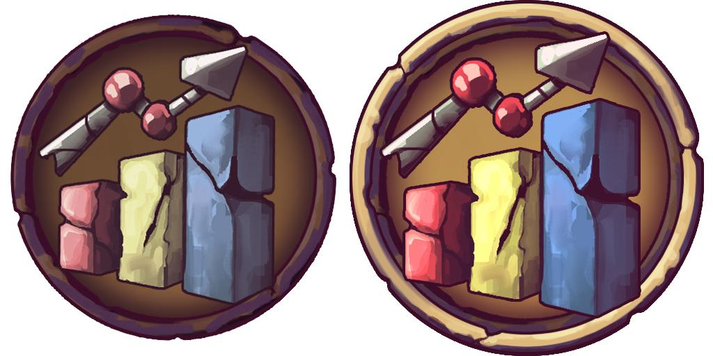 Menu Icon to access the #Economy#UI (unselected/selected)

#empirebuilder #citystates #medieval #mobilegames #strategy #android #ios #indiedev #gamedev #hex #unity3d #development #indiegame #indiewatch #gaming #games #cryptogames #stellar #blockchain #xlm #GUI #icons #icon