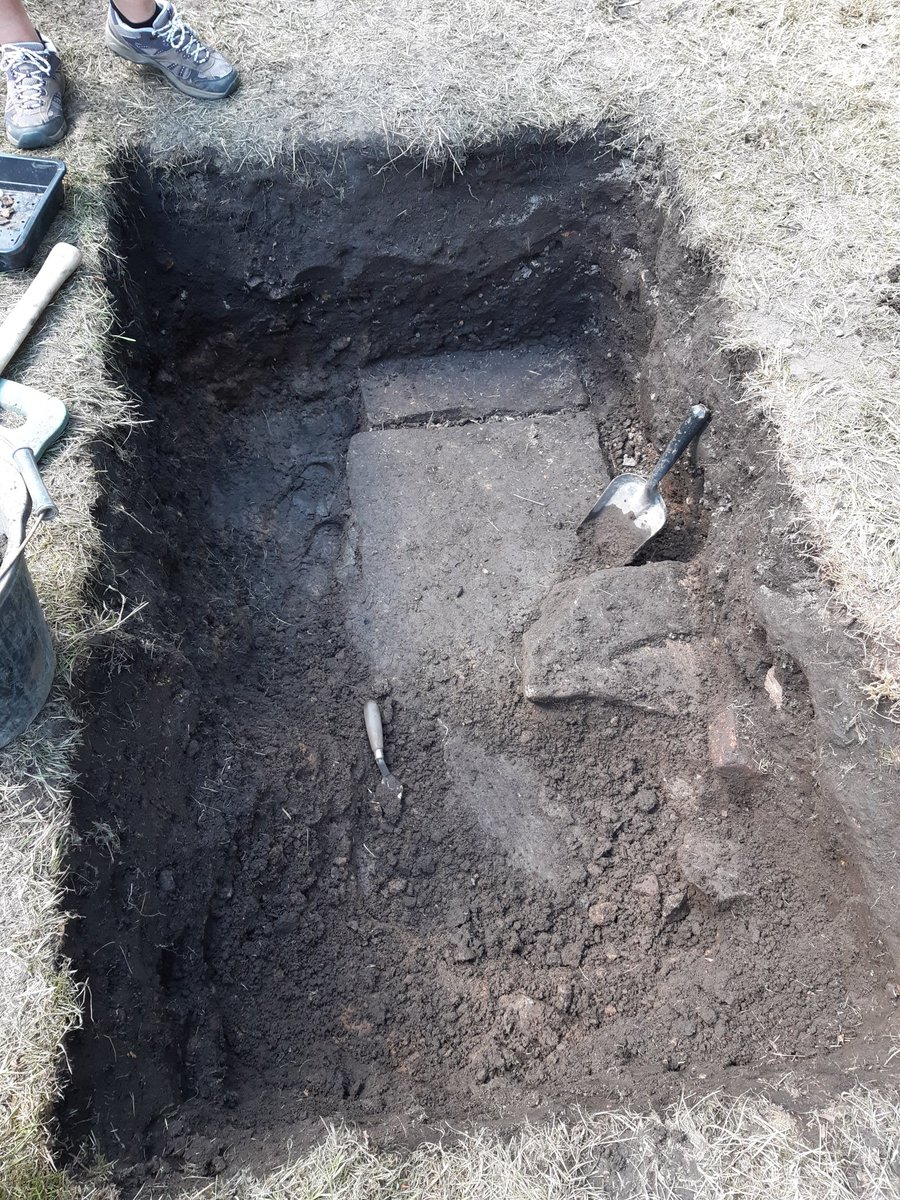 We have a flagged floor! <a href="/HoghtonTower/">Hoghton Tower</a> so now we have structures and medieval pottery!
