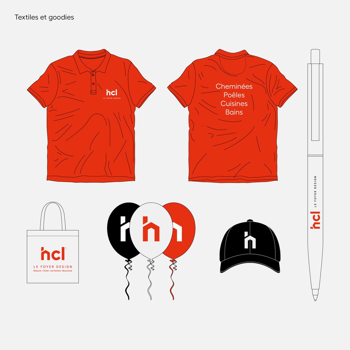 Dernier travail d'identité visuelle pour HCL, la marque de savoir-faire du groupe Bonnin-Charbonneau, dédiée au chauffage et à l'aménagement d'intérieur.

Simple et visuel, comme on aime ;)