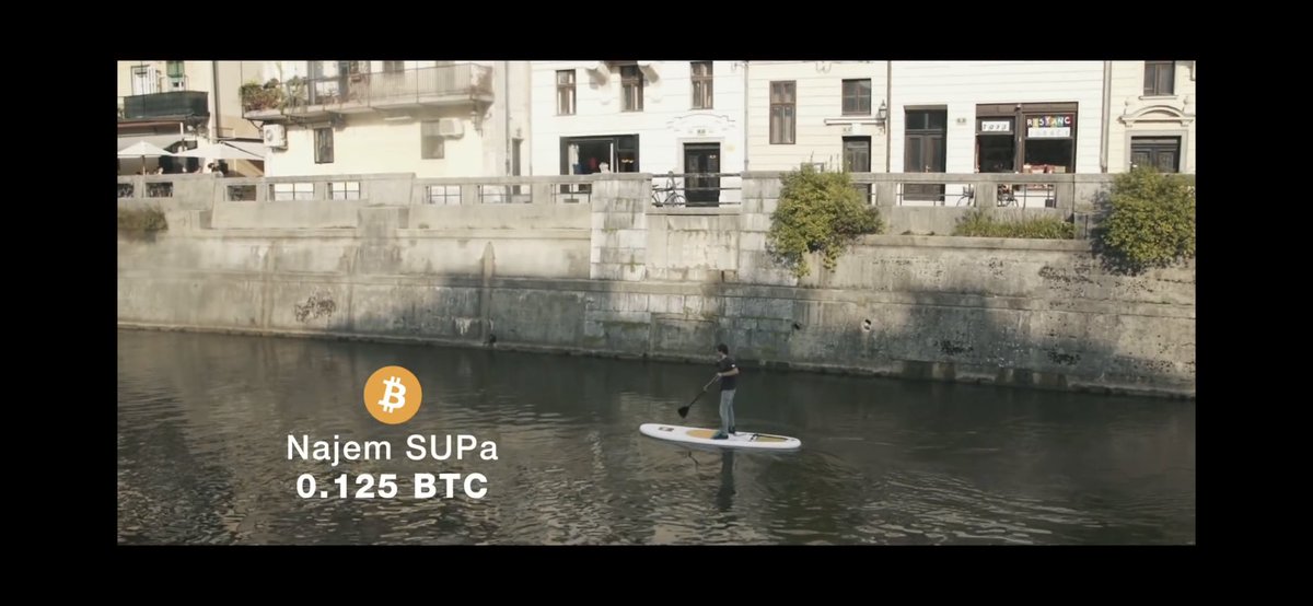 LanaCoin's tweet photo. Next most expensive #bitcoin item on the list is the worlds most expensive #SUP rental 0.125BTC @Bitnik_eu #Ljubljana #Ljubljanica #RentaSUP Today you can buy obe for the same ammount of #Bitcoins π https://t.co/guXQujOA2q