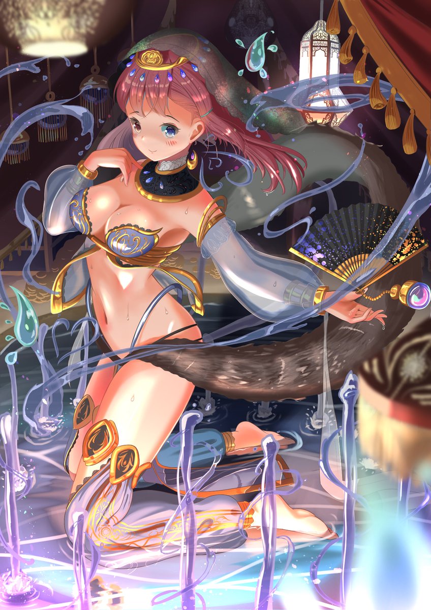 #イラスト 
水精と踊る 