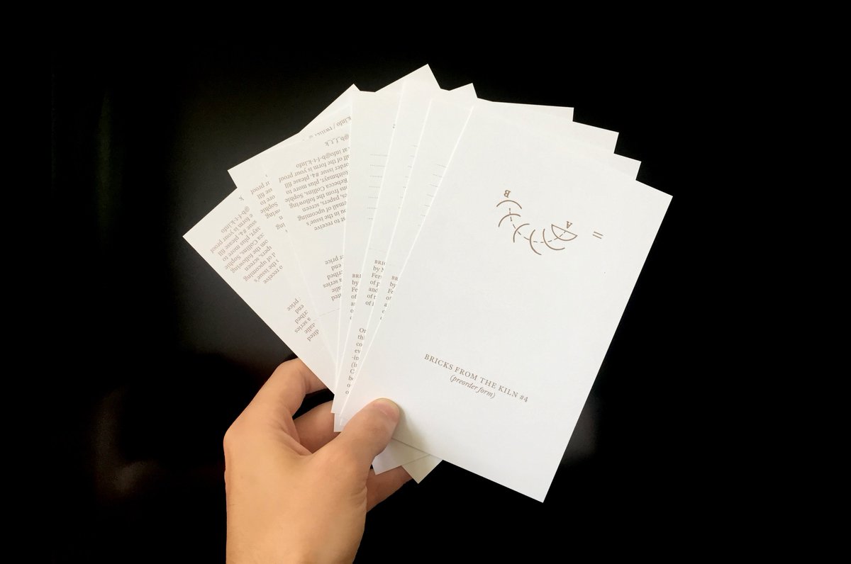 *BFTK#4 preorders now available* → *Special* price of £9 (+ postage) at b-f-t-k.info. Issue four published as event/publication and due for release at the end of 2019, edited w/ <a href="/BryonyQuiQuinn/">BQ</a> and @ResidntPheasant.