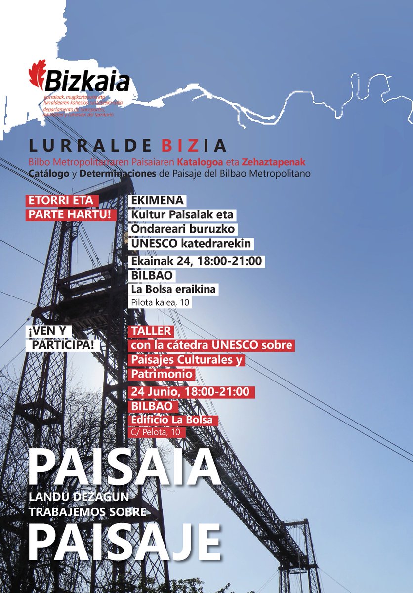ingurucom's tweet photo. ¡TRABAJEMOS SOBRE PAISAJE! Los próximos viernes 21 y lunes 24 estaremos dinamizando los TALLERES organizados con las Cátedras de Sostenibilidad y Paisaje de la @upvehu

🔧Dinámicas participativas encaminadas al diálogo y la reformulación de los objetivos y medidas del Catálogo https://t.co/WsQLNxn2Bs