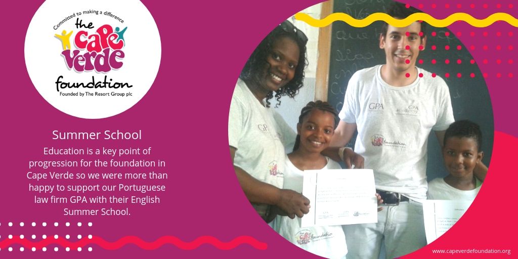 TheCVFoundation's tweet photo. With the help of The Resort Group PLC, who arranged accommodation at the MELIÃ Tortuga Beach Resort, three young lawyers from our Portuguese law firm GPA were able to volunteer as external teachers for the summer school.

See what was involved on our blog: https://t.co/ozpenhoJlc https://t.co/rFWJ6yLqz5
