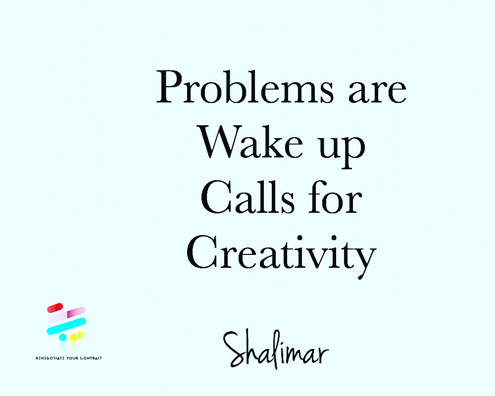 Renegoti8tor's tweet image. “ Problems are wake up calls for creativity “

🖊 @renegotiateyourcontract 

#quotes 
#problems
#yourproblems 
#wakeupcalls 
#creativity 
#renegotiateyourcontract 
#shalimardavis