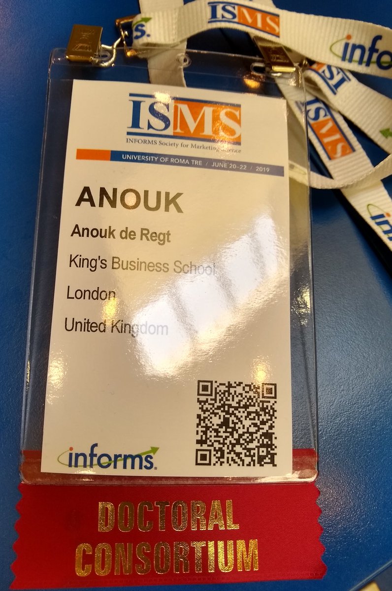 Excited to join the INFORMS society for Marketing Science doctoral consortium at the department of  Economics at Roma Tre University #PhDlife #MarketingPhD #QuantitativeResearch #Conference
