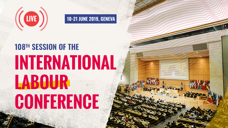 KeringGroup's tweet photo. Final stretch in the #ILO negotiations for the adoption of an ambitious convention to end violence in the world of work. Kering fully supports this convention to protect every #woman around the world at work. #CIT100 #ViolenceZero https://t.co/yBKKxHM0qv