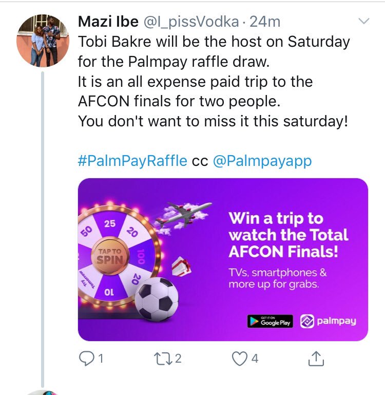 Vicdeji3's tweet photo. Keep talking while he keeps working and cashing out. Tobi on another explosive hosting duty this Saturday. Catch up and you might win. #Tobibakre #PalmPayRaffle #TobiTheHost https://t.co/jS3j1Kn9tY