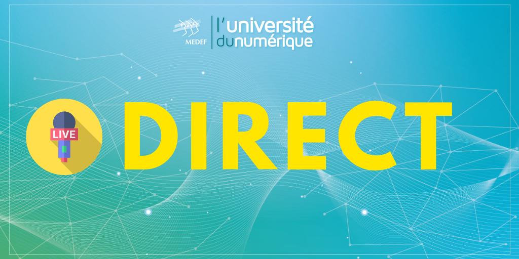 medef's tweet photo. #Unum19 | L'Université du #numérique du @medef à @joinstationf c'est parti ! Suivez-nous en direct via https://t.co/I5fEjWpNdD https://t.co/LGvia4UCzS