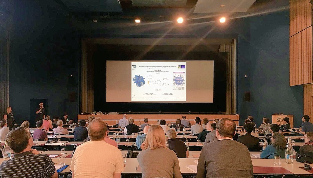 madAniceP's tweet photo. Great idea @GordonConf to have the poster previews slot! Let's show our #CompNanozymes #MSCA project to #nanotechnology community at #GordonResearchConference #GRC on clusters and #nanostructures @LesDiablerets: #compchem @IITalk @MSCActions @devivo_marco @fabrizio_mancin https://t.co/qoEZmXY1Vm