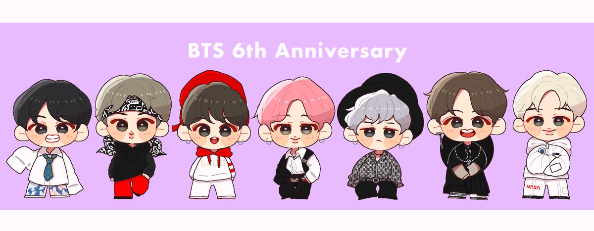 💜
 #BTS6thAnniversary  
 #방탄6주년보라해 
 #6YearsWithOurHomeBTS