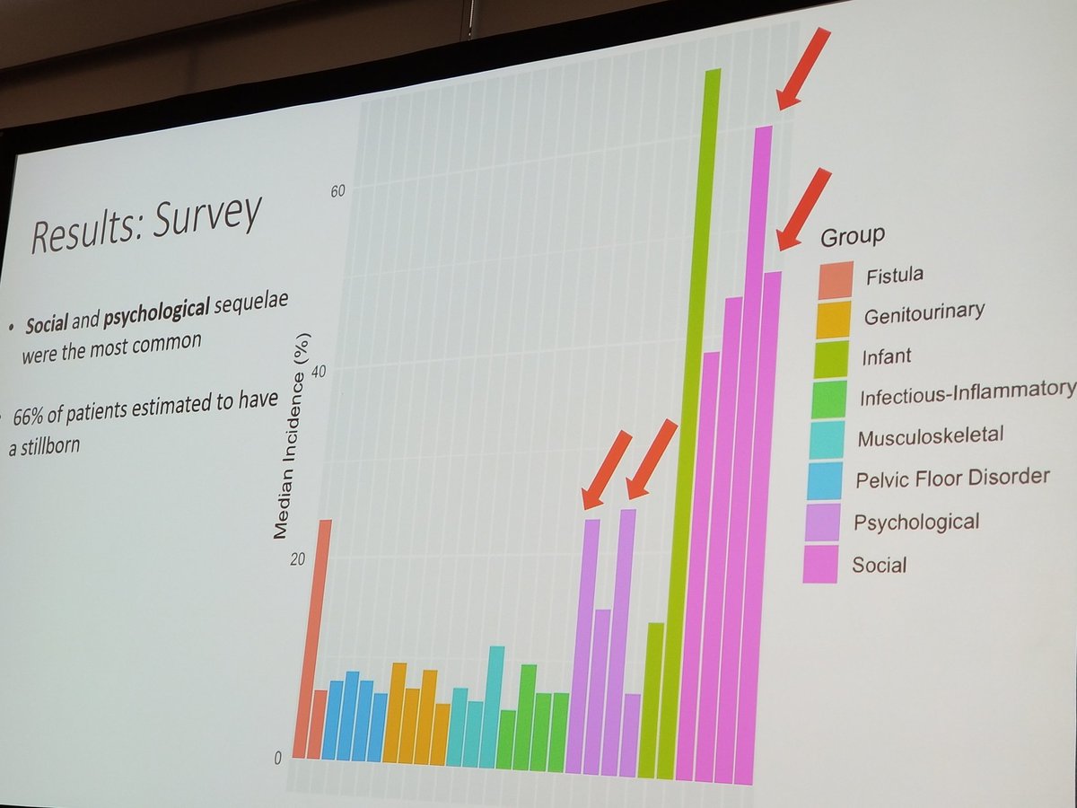 DrRomanzi's tweet photo. @LinaRoaS shares @fistulacare @EngenderHealth @HarvardPGSSC #obstructedlabour #morbidities survey data on all mother and newborn risks from too many days in labour #mentalhealth #infertility #musculoskeletal #disability @newborn #hypoxicencephalopathy #MoreThanFistula @RCObsGyn https://t.co/Ihtk2l1OJE