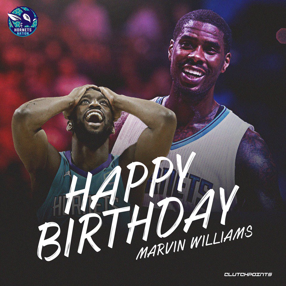 Join Hornets Nation in wishing Marvin Williams a happy 33rd birthday!    