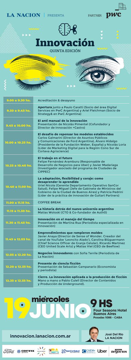 A punto de comenzar el evento de innovación del Diario la Nación en Buenos Aires