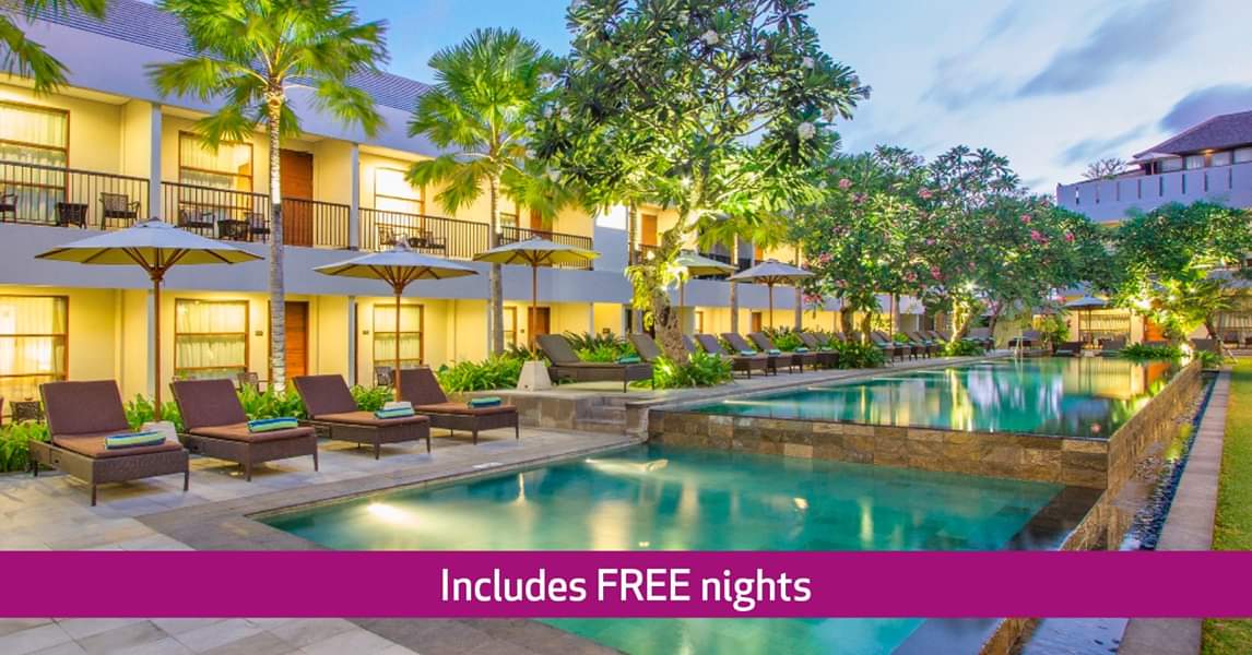 getmeaway1's tweet photo. 🧳 Quick, pack your bags... 
Last minute escape to Bali 😍🌴

🔹 7 nights with breakfast from £1,199pp
🔹 4*+ Amadea Resort &amp; Villas
🔹 Includes two FREE nights

📅 Valid for departure 02 Jul 2019
✈️ Available : London Heathrow £1,199pp, Manchester £1,399pp and Glasgow £1,259pp https://t.co/AmK8BHYYHc
