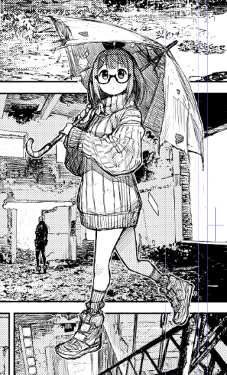 今週はHERATGEAR更新ないので代わりに次回更新分から一部チラ見せ!
次回はルゥぶち抜き祭りです。これでもかってくらいぶち抜いてます。(コマの)枠に収まらない少女です。6/26の0時公開なので乞うご期待…!
現在公開分は↓から…