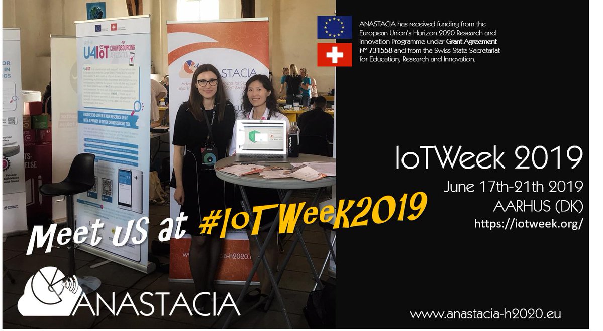 Bojana Bajic (<a href="/ArchimedeSolut/">Archimede Solutions</a>) and Eunah Kim (<a href="/DeviceGateway/">Device Gateway</a>) proudly representing our project at the #IoTWeek2019! <a href="/IoT_Forum/">IoT Forum</a> #Aarhus