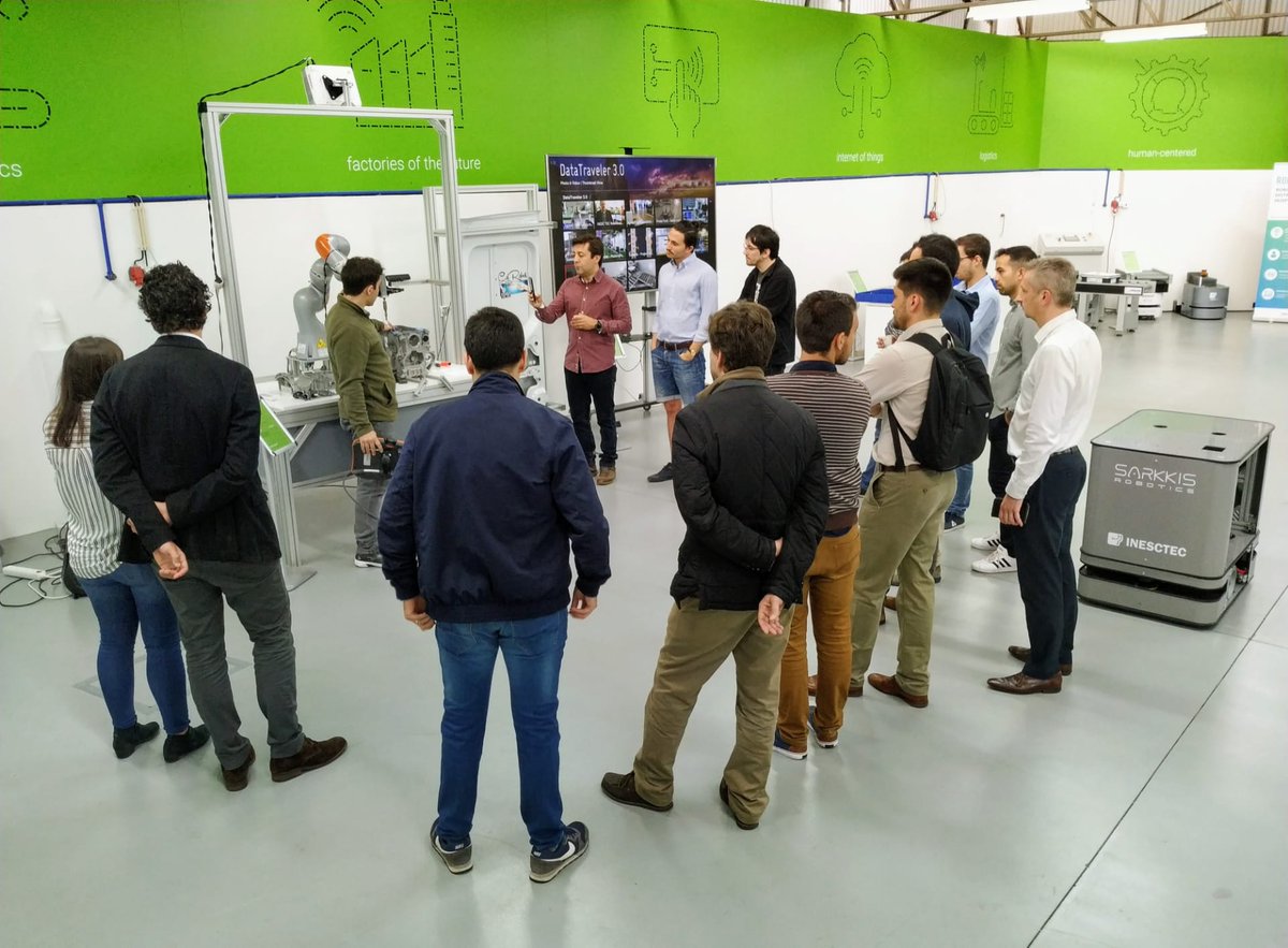 scalable40's tweet photo. That's a wrap! @scalable40 meeting ended with the visit to the #industry and #innovation lab of @INESCTEC.
During September we will be sharing the results of our test sprint. Stay tuned 😀 #iilab #Robotics #FoF_EU #EU_H2020 #scalable40 #automation #manufacturing #industry40 https://t.co/bwPtbHPQYr