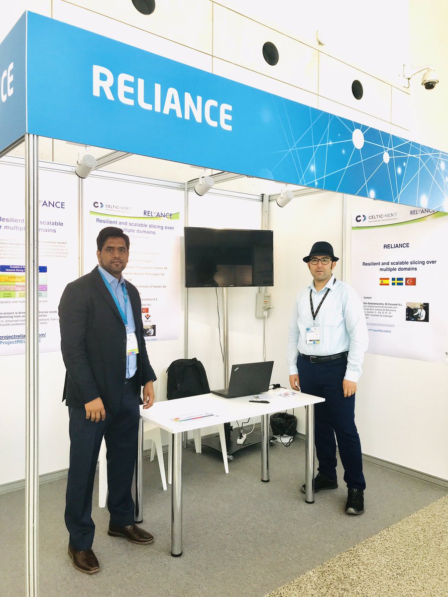 ProjectRELIANCE's tweet photo. Day-3 you can meet @JawadMustafa_2K and @AliBalador from @RISEsweden at @ProjectRELIANCE to talk about needs of 5G in Train Systems and steps toward #5GNetwork #5GSlicing #CelticEvent co-located with @EuCNC and #Global5GEvent. https://t.co/INfnbsaFLh