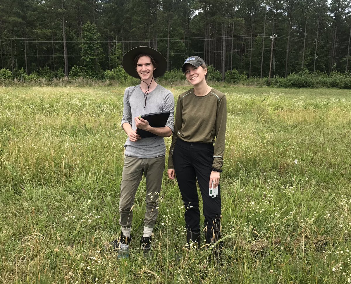 MitchelllabUNC's tweet photo. We have 2 awesome folks joining our team for field work - Ryan &amp; Julia! Ryan is a recent graduate of @lewisandclark interested in plant-pollinator interactions. Julia is a recent graduate of @DukeU &amp; interested in the intersection of people and natural systems. Welcome guys! https://t.co/rSaGvIo41t