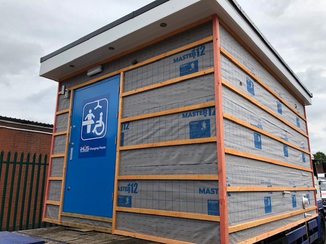 iHUSChangingPla's tweet photo. Our Next Changing Place facility on it's way to London Zoo #changingplaces @CP_Consortium https://t.co/6NZ3HcJrLn