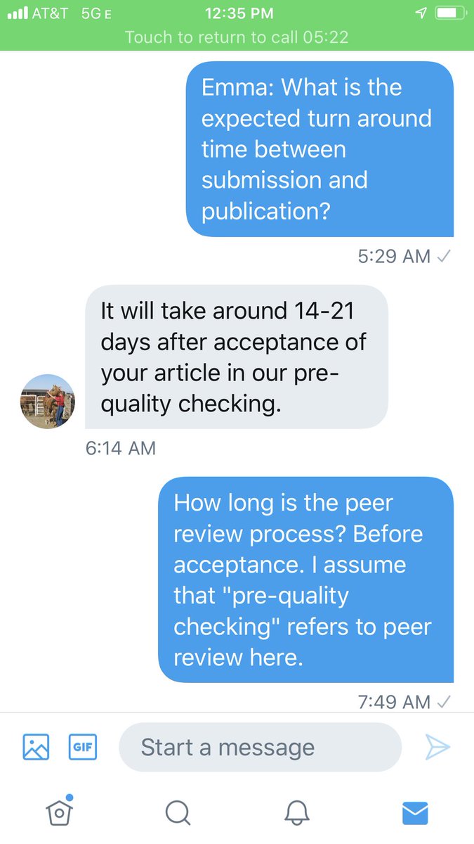 I then asked about turn-around times between submission and publication and, specifically, about peer review 13/n