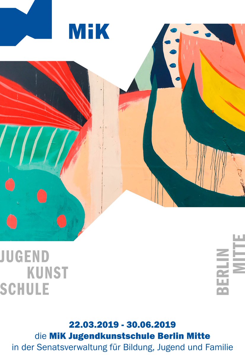 Jetzt aber ranhalten und junge Künstler*innen bestaunen! Nur noch bis zum 30. Juni sind Arbeiten der MiK Jugendkunstschule Berlin-Mitte in den Räumen der Senatsverwaltung für Bildung, Jugend und Familie zu sehen <a href="/kulturmitte/">Kultur Mitte</a> 
berlin.de/ba-mitte/aktue…