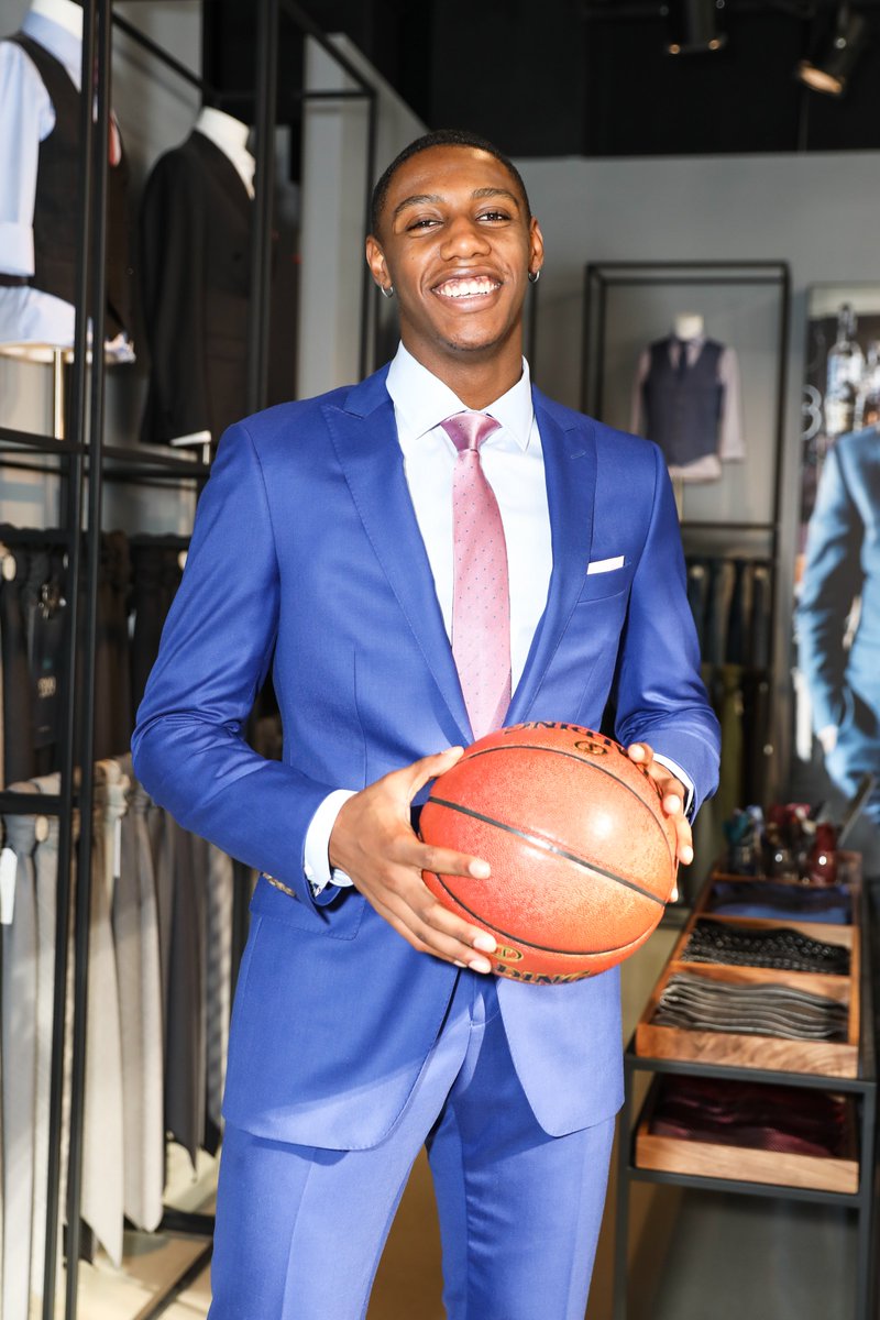 INDOCHINO's tweet photo. We're proud to announce our new Signature Athlete, top NBA draft pick @RjBarrett6 #NBA #Indochino https://t.co/rV123Hpv1X