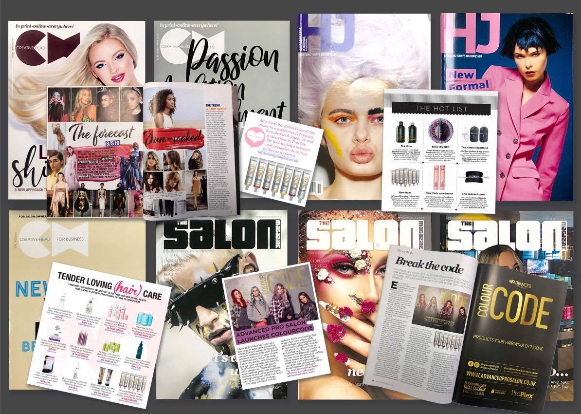 ColourCode has definitely created a stir, with amazing coverage from Hairdressers Journal, Creative Head, Creative Head Ireland, Head for Business and The Salon Magazine.

#hair #beauty #advancedprosalon #colourcode #haircolour #haircolor #lovehair #salon #salons #hairdresser