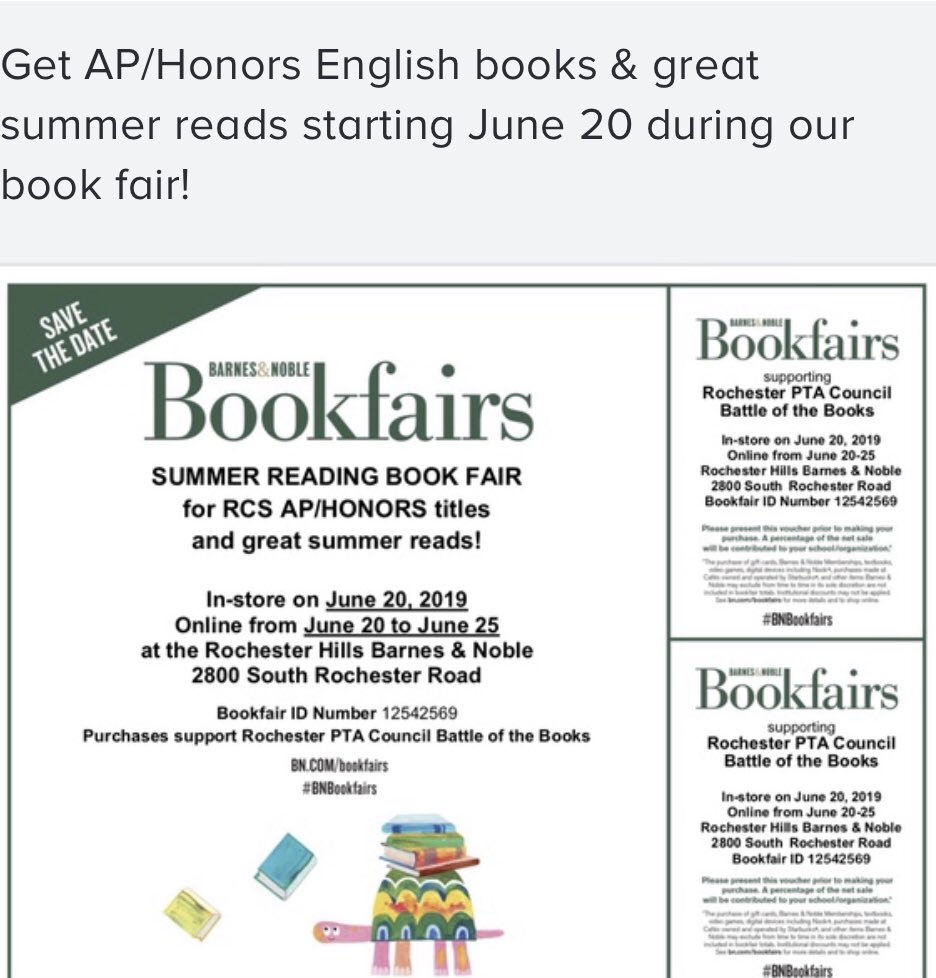 AdamsPTSA's tweet image. Starts tomorrow and runs through Monday. #AdamsPTSA