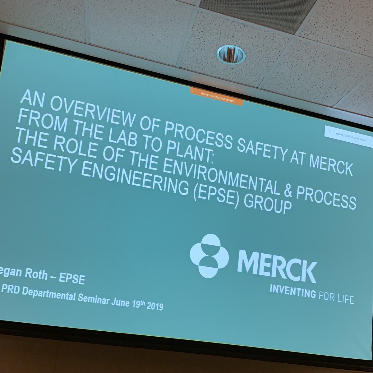 Time for some #ProcessSafety. #ContinuousEducation #MerckChemistry