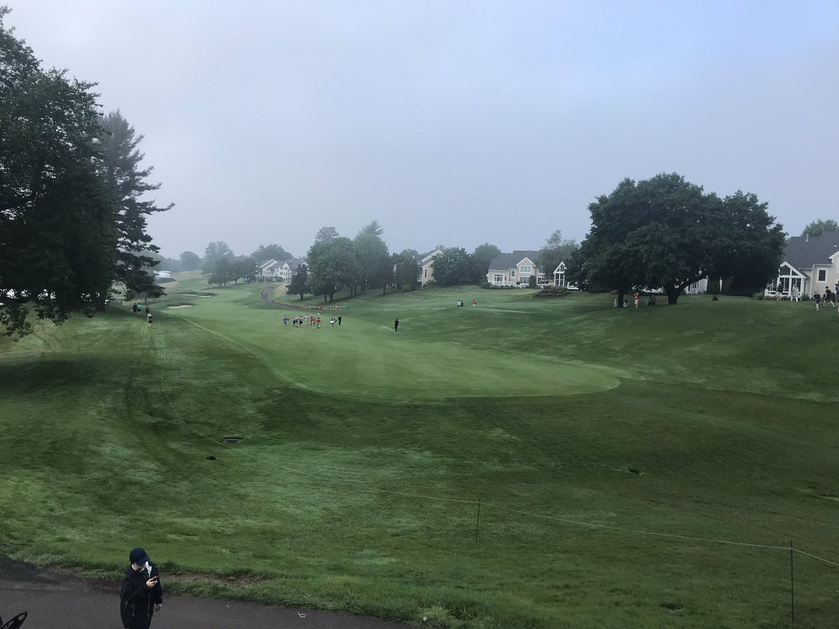 Here we go! Day 1 at <a href="/TravelersChamp/">TravelersChamp</a> <a href="/WTNH/">WTNH News 8</a>