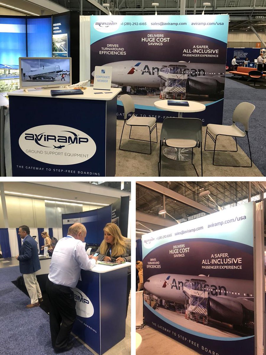 AviRamp_'s tweet photo. Aviramp exhibiting at the AAAE in Boston this week! Building ultimate recognition for our innovative suite of patented market leading boarding ramps. For more insight, contact; sales@aviramp.com or call our team in the UK or US offices!
#aviramp #aviation #groundhandling #GSE https://t.co/KtQYGYShIA