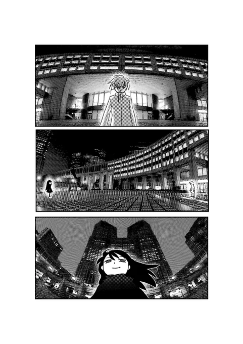 この背景は一つの画像を3方向から見たもの。トーン化したテクスチャを使っています。
画像で使っているのとは違うけど360°画像→ https://t.co/sDdcFJLXHV ドラッグで方向を変えられるよ! 