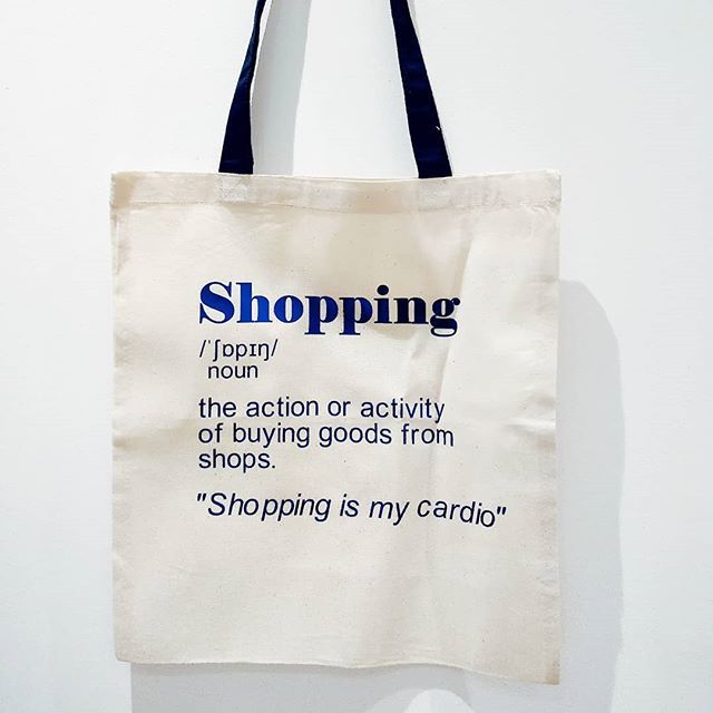 Just popped a brand new tote bag online for all you shopaholics.

Visit bit.ly/2Hyw7pz

#totebags #customgifts #custombags #thehandmadeparade #bagsaddict  #shopsmall #supportsmallbusiness  #justsupportsmall #dictionary📒 #definition #totes #sayn… bit.ly/2MVvVU5