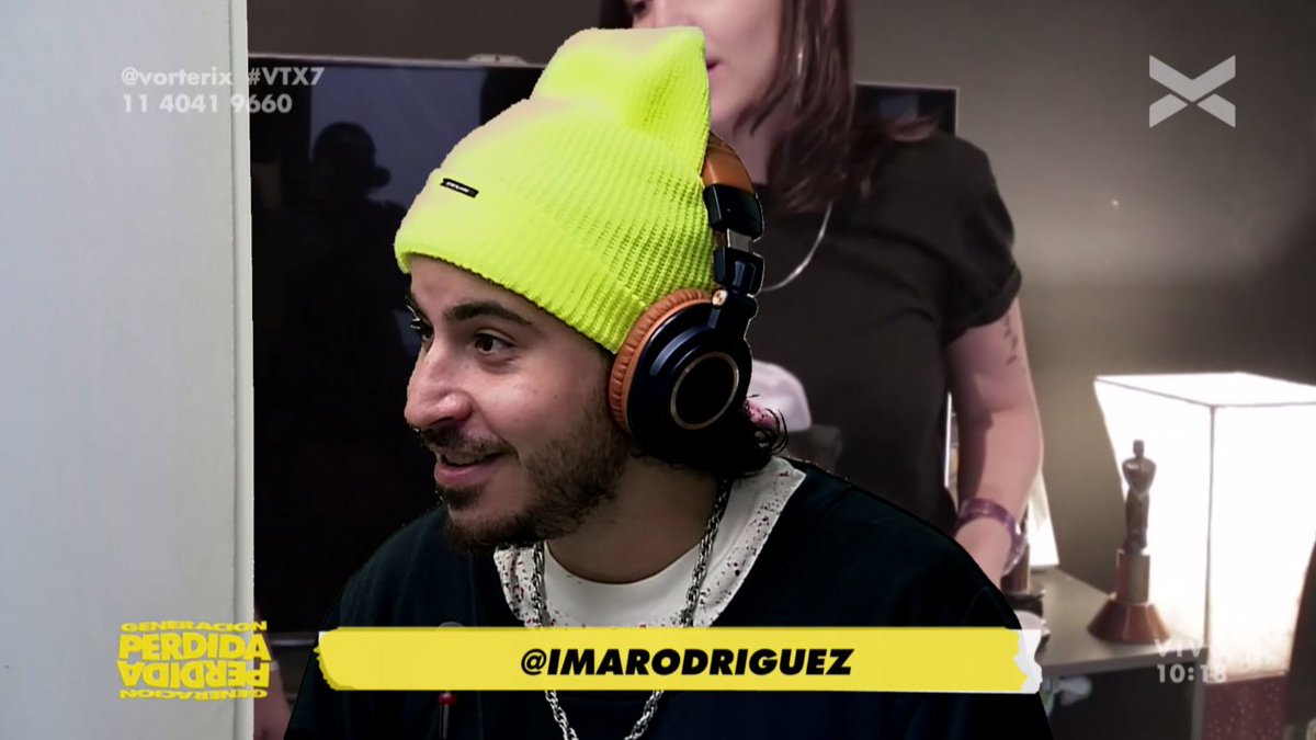 Vorterix's tweet photo. #GeneracionPerdida #ImaRodriguez visita los estudios de la radio para charlar con @sofisca y Santi en una nueva edición de #Marikondeando. Sumate a https://t.co/CkPJ8EPRWZ https://t.co/GMZn5ZT03A