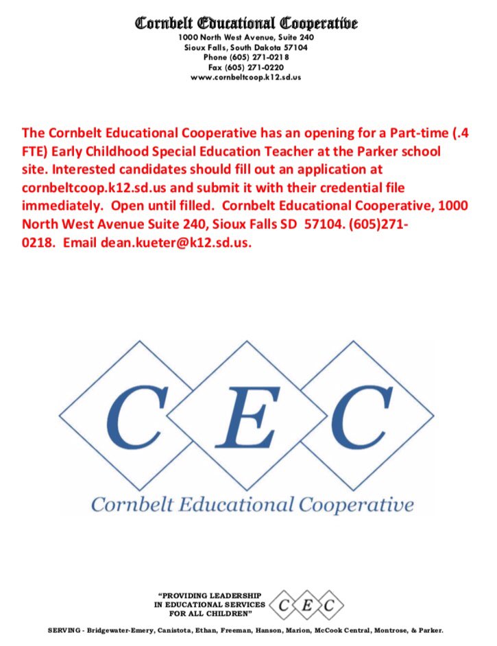 CornbeltEdCoop's tweet image. Come work with us!