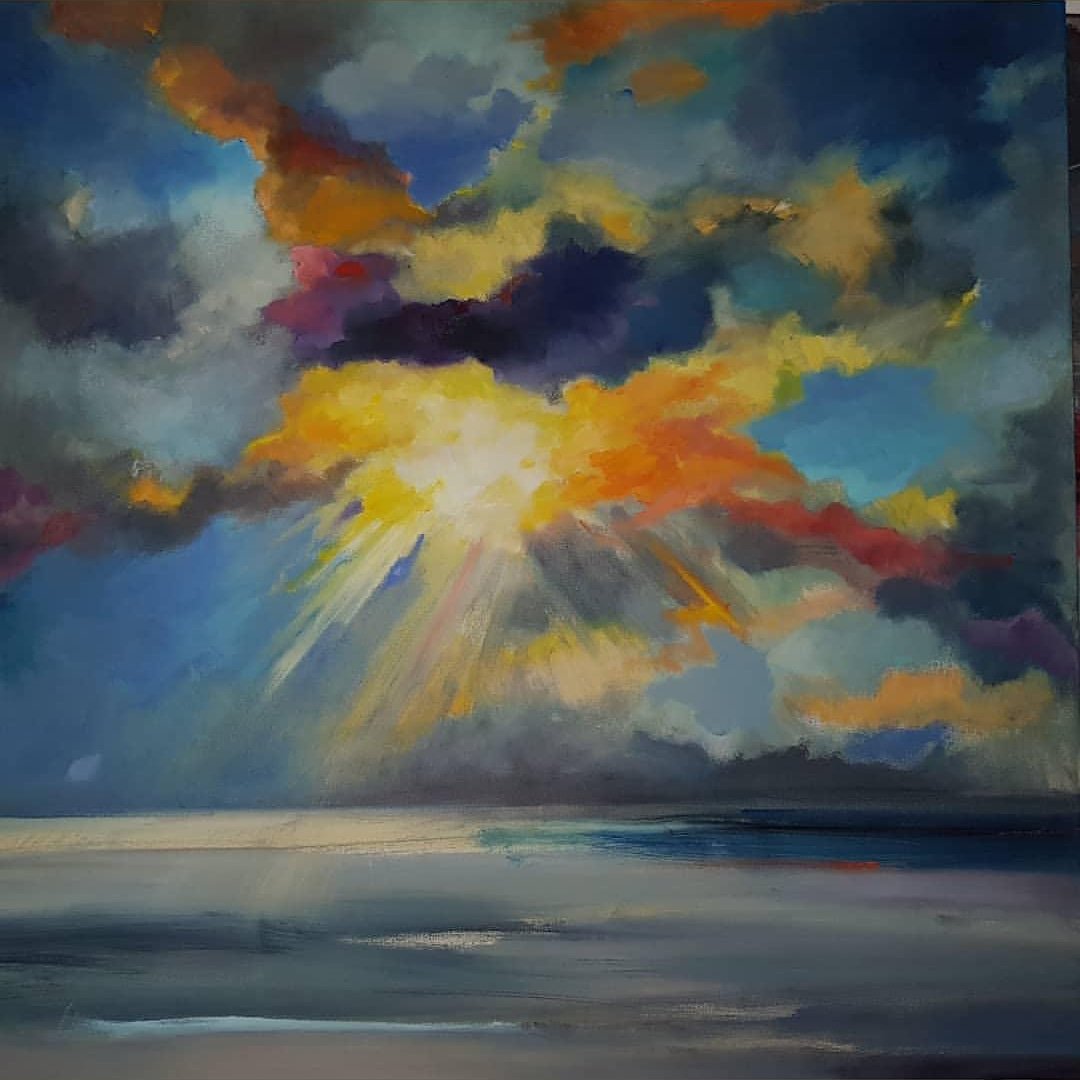 ArtsRitak's tweet photo. #DancingClouds #ArtGallery Oil on canvas, 80cmx80cm, 2018. https://t.co/5UWeufeTap