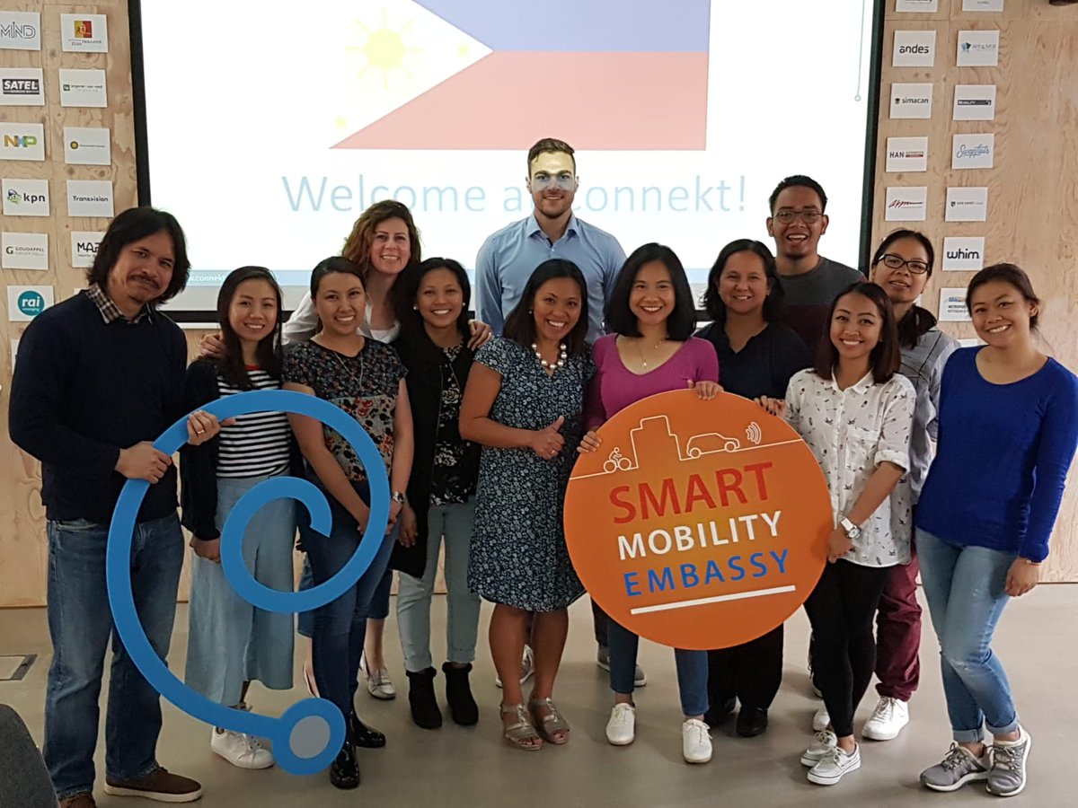 MobilityEmbassy's tweet image. Local government officials from the Philippines visited @ConnektNL at the Smart Mobility Embassy today to experience #smartcity initiatives in The Netherlands. Connekt told them about the Dutch approach on #smartmobility and the role of governments in this major transition.