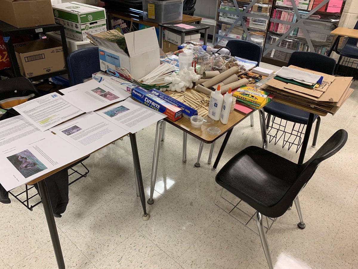 anniemac0867's tweet photo. Building a tree for our animal habitat @ the M in STEM 3rd grade @STEMcobb https://t.co/4LI91kv4OK