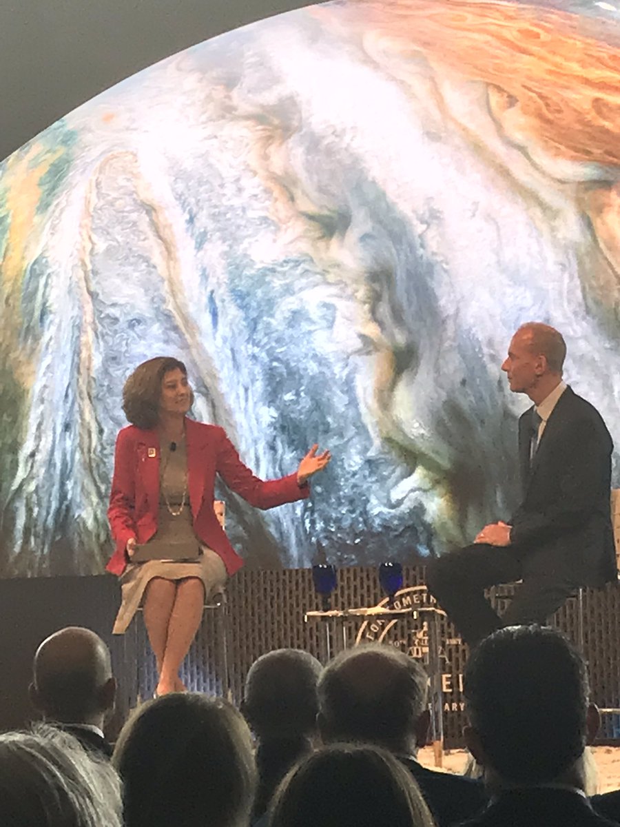 President Laurie Leshin @LaurieofMars engages <a href="/Boeing/">The Boeing Company</a> CEO Dennis Muilenburg in a provocative conversation on the future of the space program. <a href="/WPI/">WPI</a> #JFKSpaceSummit