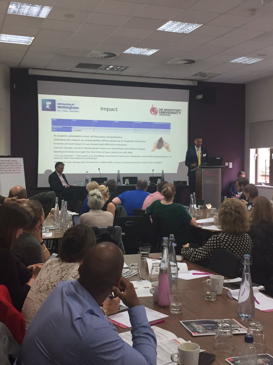 grademploy21's tweet photo. Great session from @UoNCareers and @dmuleicester on graduate regional retention #GradEmploy19 https://t.co/whWaUbiBgP