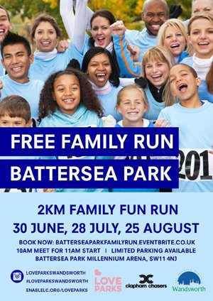 wandbc's tweet photo. Sign up now for a free family fun run in Battersea Park. There will be runs on June 30, July 28 &amp; Aug 25 as part of @LoveParksWands 
https://t.co/lQKFTsvGr1 https://t.co/E4HTRbhy31